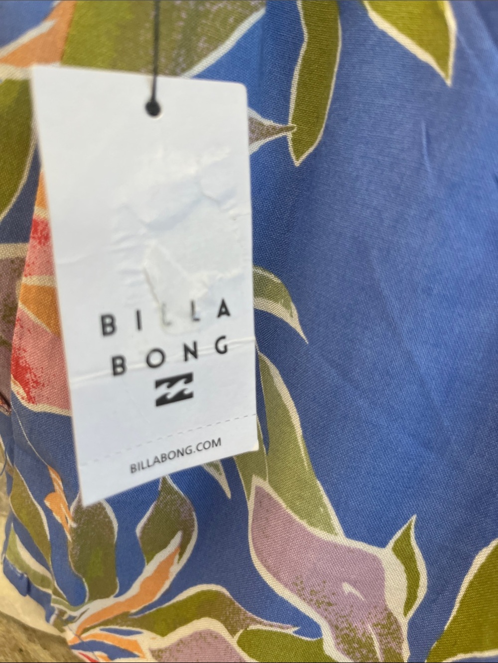 Billabong Blue Tropical Print Pull-On Shorts - Picture 9 of 9